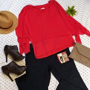 🔥New York and Co Red Top Size XL